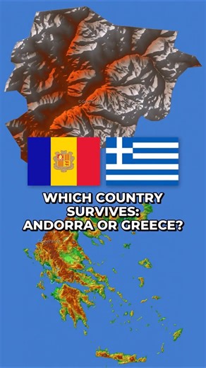 Andorra 🇦🇩 vs Greece 🇬🇷!🌊🌊#geography #mapbattle #andorra #greece