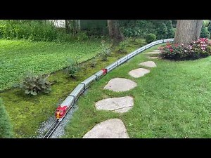 Impressive G Scale Garden Railroad | The Santa Fe Passenger Train