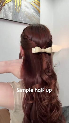 Half Up Braid Hairstyle with Belle Hair Barrette Tutorial