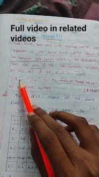 probability 🎲 diec sums 10th class maths chapter 14 probability explanation in telugu