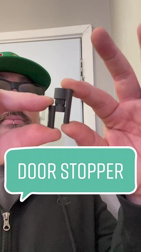 Installing a hinge door stopper