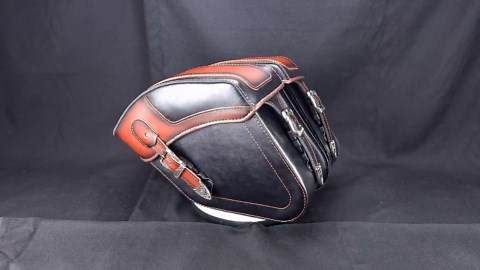 Leather Motorcycle Saddle Bags: Waterproof Indian Scout Bobber Panniers - Etsy