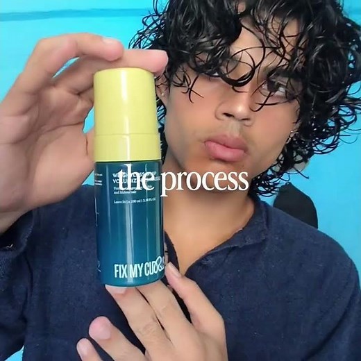 Easy wavy hair routine for men. :)