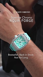 83K views · 1.2K reactions | Elevate your style with the exclusive Spectre Chrono Aqua Forge  boasting a striking wave-textured dial that commands attention ⚡ Limited stock available - own this masterpiece today!  Fast, Free US Based/Worldwide Shipping ✔️ 30 Day, Hassle-Free Returns ⭐ 4.8/5 from 8,000+ Verified Reviews  Trusted By Over 150,000 Customers Worldwide | Ralph Christian Watches | Facebook