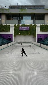 If the @wimbledon Championships had ice tennis courts 🧊🌱🎾 • • #tennis #icetennis #robworling14 #pavelbarber #icetennis #hockey #iceskating #ice #wimbledon | Rob Worling