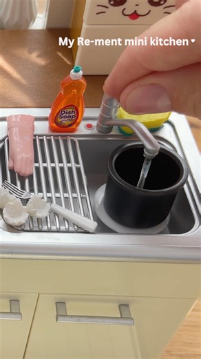 Mini kitchen set ASMR mini cooking #rement #minicooking #minifood #miniature #socute