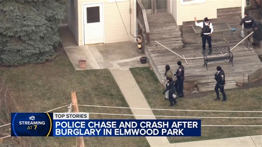 Police chase suspects after Elmwood Park break-in
