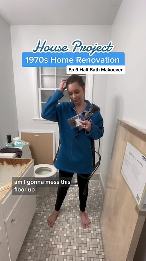 1970s Home Renovation: $500 Half Bath Makeover