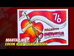 GAMBAR POSTER TEMA KEMERDEKAAN INDONESIA || 17 AGUSTUS || 76 TAHUN MERDEKA #2