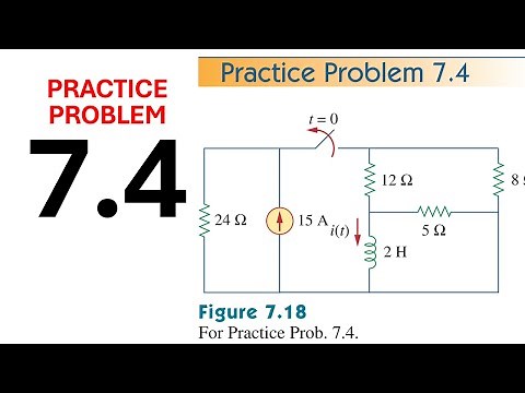 Practice Problem 7.4 Electric Circuits Sadiku - For the circuit in Fig. 7.18, find I(t) for t ≥ 0