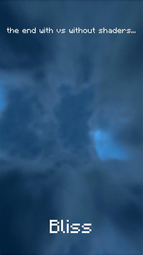 end with vs without shaders #minecraft #shorts