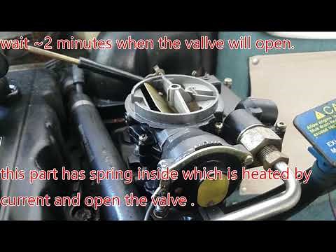 How to start MerCruiser MCM 3.0 . Carburetor heat up