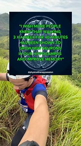 1.1M views · 7.8K reactions | Walking just 3 times a week for 40 minutes can literally grow your brain. Studies show it boosts neurogenesis in the hippocampus—the area linked to memory and learning. Movement really is medicine! | Physical Therapy Session | Facebook