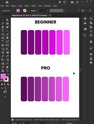Adobe Illustrator Tips 2025 - How to Create Gradient Color Palette in illustrator