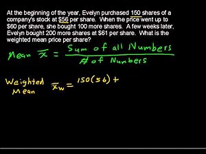 What is a Weighted Mean - Business Statistics Tips