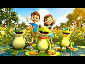 Jumping Froggies Song 🐸 | Fun Frog Dance Nursery Rhyme for Kids | Learn with Music & Animation