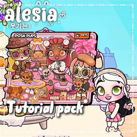 Tutorial pack berbayar gratis* || Posh Pups ||#tutorial #free #pets #animals #cute #clothing #fyp