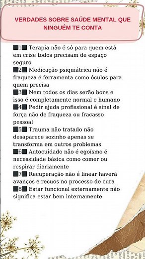Verdades Sobre Saúde Mental Que Precisas 🧠