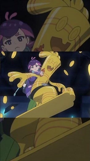 ¡ASÍ EVOLUCIONÓ EL GIMMIGHOUL DE DOT! 🤑🏄 (Ep. 120) #pokemonhorizons #anipoke #shorts
