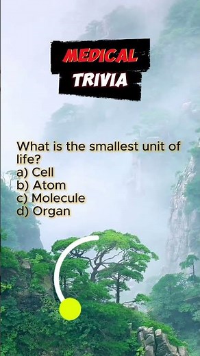 what is the smallest unit of life? A. cell B. atom C. molecule D. organ