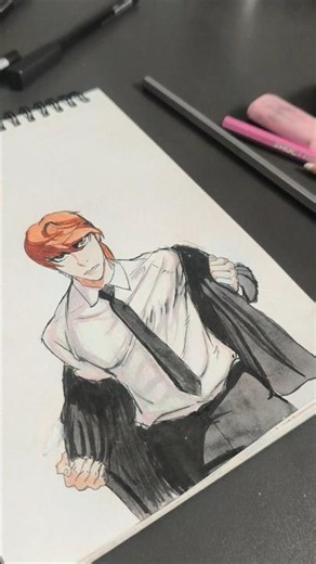 drawing of "Lone Wolf Johan Seong #lookism #johanseong
