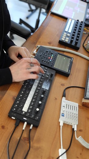 Grateful to Teenage Engineering for sending me this beauty ✨Even after a year, OP-XY keeps inspiring every sound I make — every sound I choose to make 🎛💫Lately, I’ve been jamming it with the Tracker Mini, and together they open up a whole new space for creativity Polyend teenage engineering | Negin Farahpour