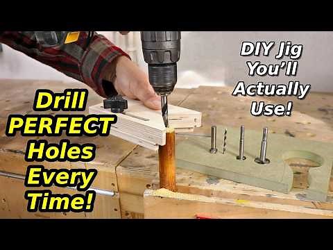 Make This SIMPLE Drill Guide Jig – Perfectly Straight Holes Every Time!