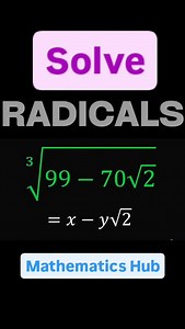 Solve radical #solve #radical #viralreels #viral #maths #solve | Mathematics Hub