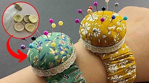 DIY Wrist Pin Cushion Using A Bottle Cap