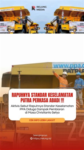 Berbagai insiden yang melibatkan aktivitas PT Putra Perkasa Abadi (PPA) kembali menjadi sorotan. Sejumlah persoalan, mulai dari insiden keselamatan kerja, konflik sosial hingga dugaan pelanggaran operasional, disebut bukanlah kejadian baru. Bahkan telah berlangsung sejak era kepemimpinan Christianto Setyo yang pernah menjabat sebagai Presiden Direktur PPA. Berdasarkan penelusuran, Christianto Setyo menjabat sebagai Presiden Direktur PPA diantara rentang waktu 2020-2023. Di tangannya, PPA menjadi