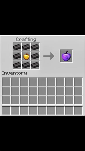 crafting netherite apple moment #minecraft​ #shorts​ #youtube​ ​​​#youtubeshorts