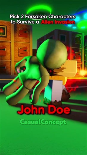 Forsaken: Pick 2 to Survive a Alien Invasion #roblox #robloxanimation