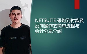 NETSUITE 采购到付款及反向操作的简单流程与会计分录介绍