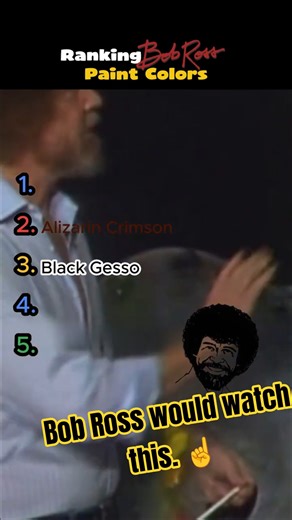 Ranking Bob Ross Paint Colors! 😅🍍#bobross #bobrosspainting #colorpalette