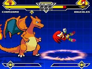 Charizard (Vore) vs Knuckles MUGEN Battle!!! (Download Link)