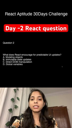 React Interview Prep Day 2 | Advanced MCQs #shorts #viral #viralvideo #frontend #frontenddeveloper