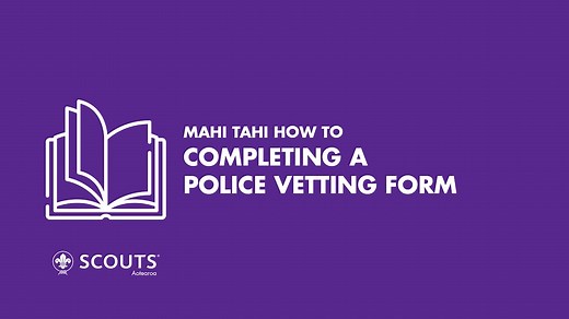 Completeing a Police Vetting Form