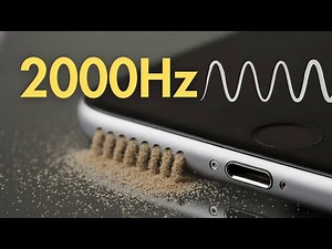 Dust remover frequency for phone speakers