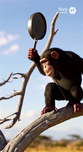 Gorilla vs Leopard: Frying Pan Headshot 🦍🍳🐆 | 猩猩用平底鍋教訓想咬牠的豹子 🦍🍳🐆 #gorilla #leopard #funnyanimals