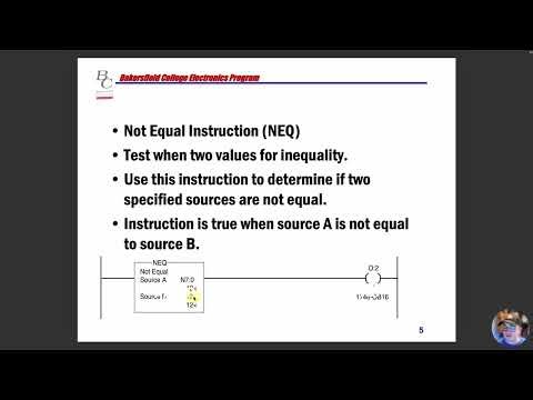 RsLogix 500 - Introduction to comparison instructions