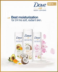 1.1K reactions · 51 shares | New Dove body lotions, with nature-inspired ingredients from across the world, that gives you the best moisturization for 24 hour soft, radiant skin. | Dove | Facebook