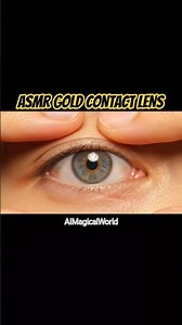 [ASMR] Contact Lens-Golden lens 🪙🌟💛 #asmr #satisfying #mesmerizing #golden #gold