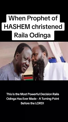 Raila Odinga's Historic Decision for Christ