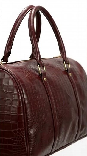 Bostique Premium Leather Duffle Bag Showcase