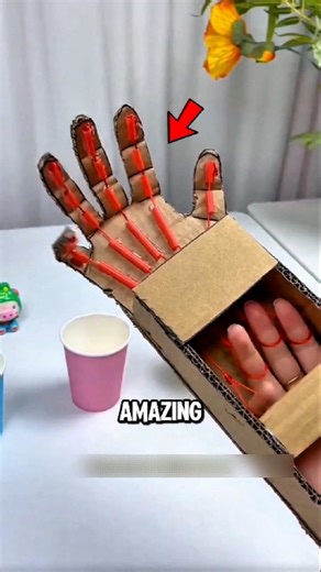 Cardboard Hand Magic‼️😱