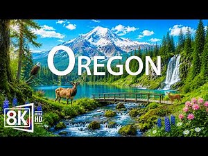 Oregon 8K 🌲 Crater Lake, Waterfalls, Rugged Coast & Pacific Northwest Wonders