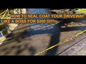 How to Sealcoat Your Driveway for Under $200 Using Home Depot Supplies (DIY Step-by-Step