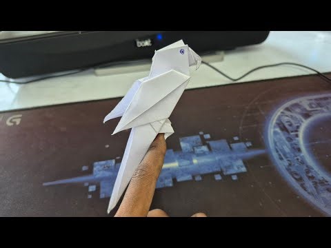 Origami Parrot That Sits on Your Finger 🦜 | Easy Paper Bird Tutorial (Step by Step)