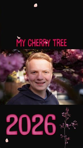 Me and my cherry tree through the years 2026, 2025 and 2019 🩷🌸☀️