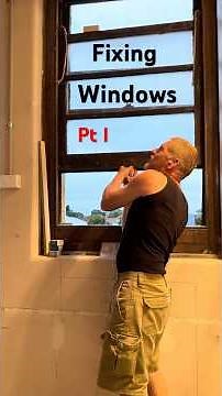 Trouble shooting double hung windows. Replacing broken rope / sash cord. Part 1